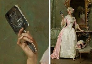 La Dama De Los Espejos by Raimundo de Madrazo y Garreta