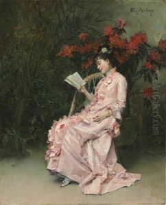 The Pink Dress by Raimundo de Madrazo y Garreta