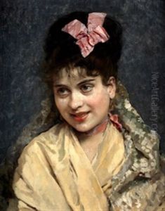 Retrato De La Modelo Aline Masson