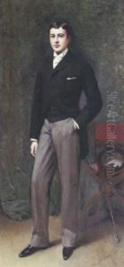 Portrait De Jeune Homme En Habit by Raimundo de Madrazo y Garreta