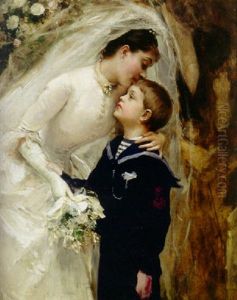 The Wedding Of Aline Masson by Raimundo de Madrazo y Garreta