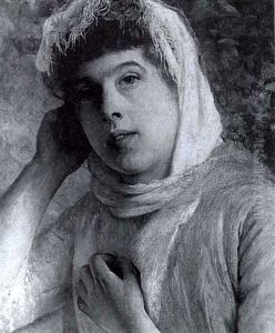 Brustbild Einer Jungen Dame Im Dreiviertelprofil. by Raimundo de Madrazo y Garreta