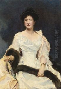 Portrait Of A Lady by Ricardo de Madrazo y Garreta
