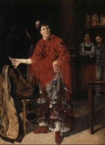 La Tonadillera by Ricardo de Madrazo y Garreta