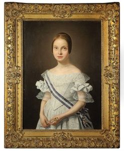 Reina Isabel Ii Nina Con Abanico