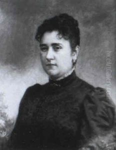 Retrato De La Esposa Del Dr. Marlani by Federico de Madrazo y Kuntz