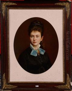 Portrait D'une Jeune Fille De Qualite by Luis de Madrazo