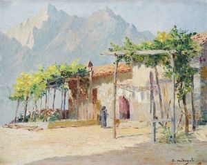 Corse, Maison A Tavera Devant Le Monte D'oro Corse, Maison A Tavera Devant Le Monte D'oro
