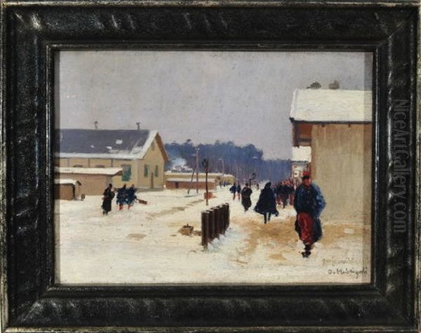 Soldaten Im Verschneiten Kriegsgefangenenlager Grafenwohr - view 1