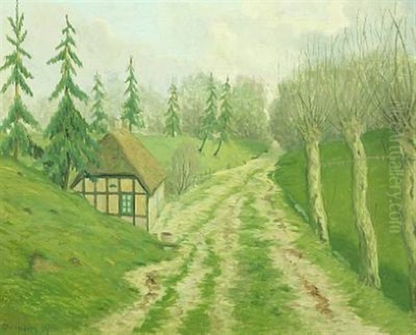 Landscape With Thatched House - view 1
