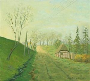 Landscape With Thatched House