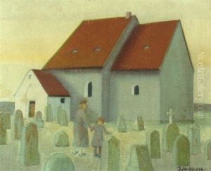 Mor Og Barn Pa Kirkegarden