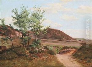 Moor Landscape From Ry, Denmark by Andreas Peter Madsen