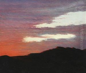 Sunset At Skagen, Denmark by Karl Johan Vilhelm Madsen