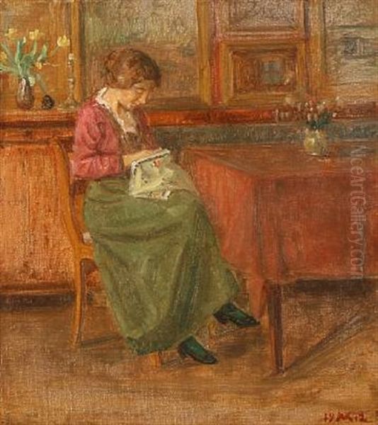 Interior With A Young Girl - view 1