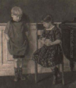 Interior Med To Born by Viggo Svend Madsen