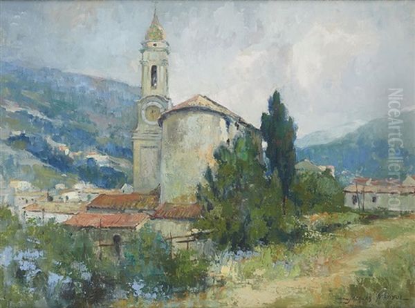 L"eglise De La Turbie - view 1