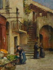Scene De Marche by Jacques Madyol
