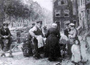 A Flower Seller by Jacques Madyol