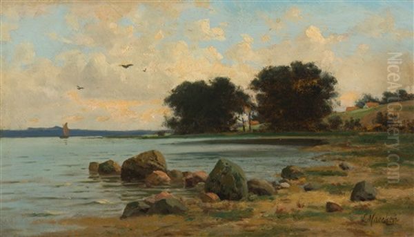 Kleine Bucht Mit Gehoften Im Hintergrund - view 1