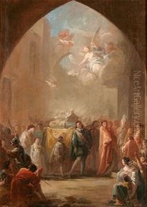 Traslado De Las Reliquias De Santa Leocadia by Mariano Salvador Maella