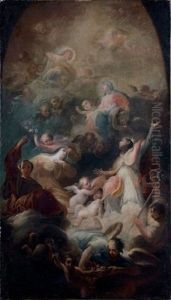 Apotheose D'un Saint by Mariano Salvador Maella
