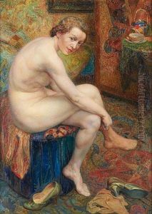 Apres Le Bain by Edmond De Maertelaere