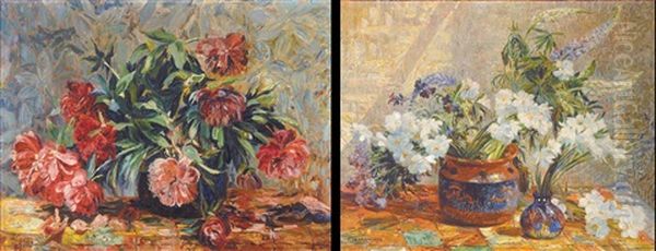 Bloemenstillevens (+ Another; 2 Works) - view 1