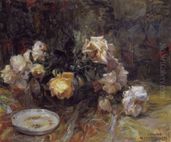 Stilleven Met Witte Rozen - view 1