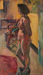 Nu De Profil (periode Fauve) by Medard Maertens