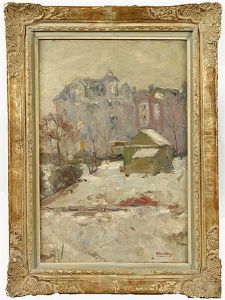 Winter In De Stad by Medard Maertens