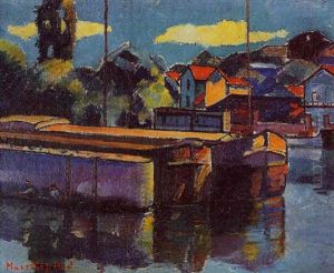 Peniches A Quai, Bord De Marne