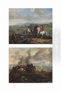 A Hunting Party (+ A Battle Scene; Pair) A Hunting Party (+ A Battle Scene; Pair)