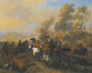 A Cavalry Battle by Dirk Maes