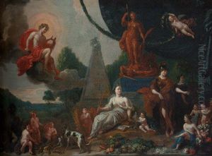 An Allegory Of The Fruits Of Peace With Haarlem In The Distance An Allegory Of The Fruits Of Peace With Haarlem In The Distance
