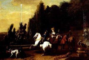 Jaktsallskap I Klassisk Park by Dirk Maes