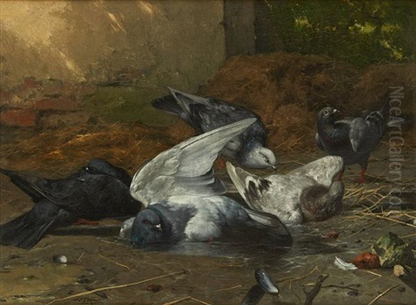 Les Pigeons Au Bain - view 1