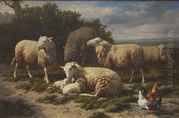 Sheep In Landscape - view 1