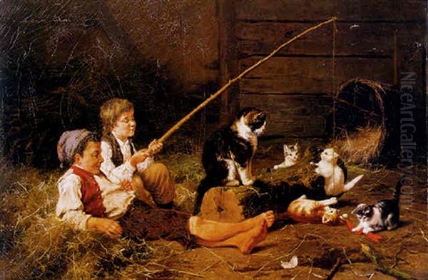 Playing In The Barn - view 1