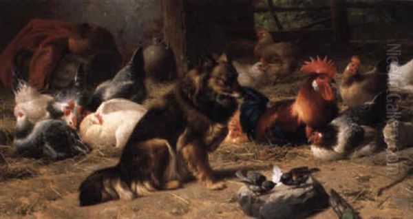 Animals In A Barn - view 1