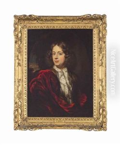 Portrait Of A Gentleman, Half-length, In A Feigned Oval by Nicolaes Maes