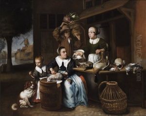 The Poultry Vendor by Nicolaes Maes