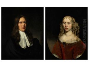 Herrenbildnis Sowie Damenbildnis by Nicolaes Maes