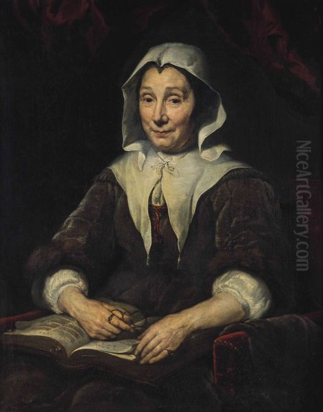 Portrait Of A Lady, Aged 68, Seated Half-length - view 1
