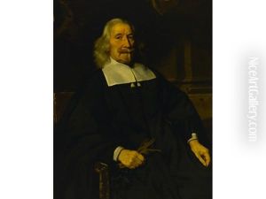 A Portrait Of A Gentleman; A Portrait Of A Lady, Thought To Be His Wife (pair) by Nicolaes Maes