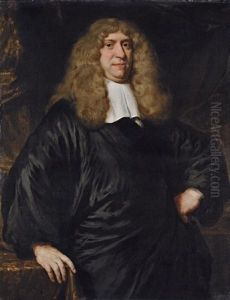 Portrait Of Guilliam Dircksz. Van Bleijswijk, In A Black Robe And Lace Collar