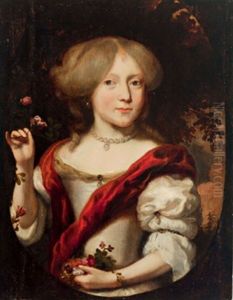 Bildnis Eines Jungen Madchens Mit Perlenkette Und Blumen Bildnis Eines Jungen Madchens Mit Perlenkette Und Blumen