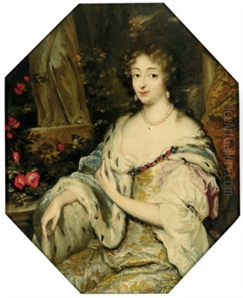 Bildnis Einer Dame In Dekolletiertem Kleid Mit Einem Perlenkollier - view 1