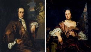 Portrait D'un Homme Sur Une Terrasse (+ Portrait D'une Femme Sur Une Terrasse; Pair) Portrait D'un Homme Sur Une Terrasse (+ Portrait D'une Femme Sur Une Terrasse; Pair)