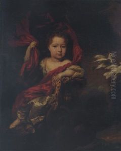 Portrait Of A Young Girl, As Venus, In A Chariot Pulled By Two Doves